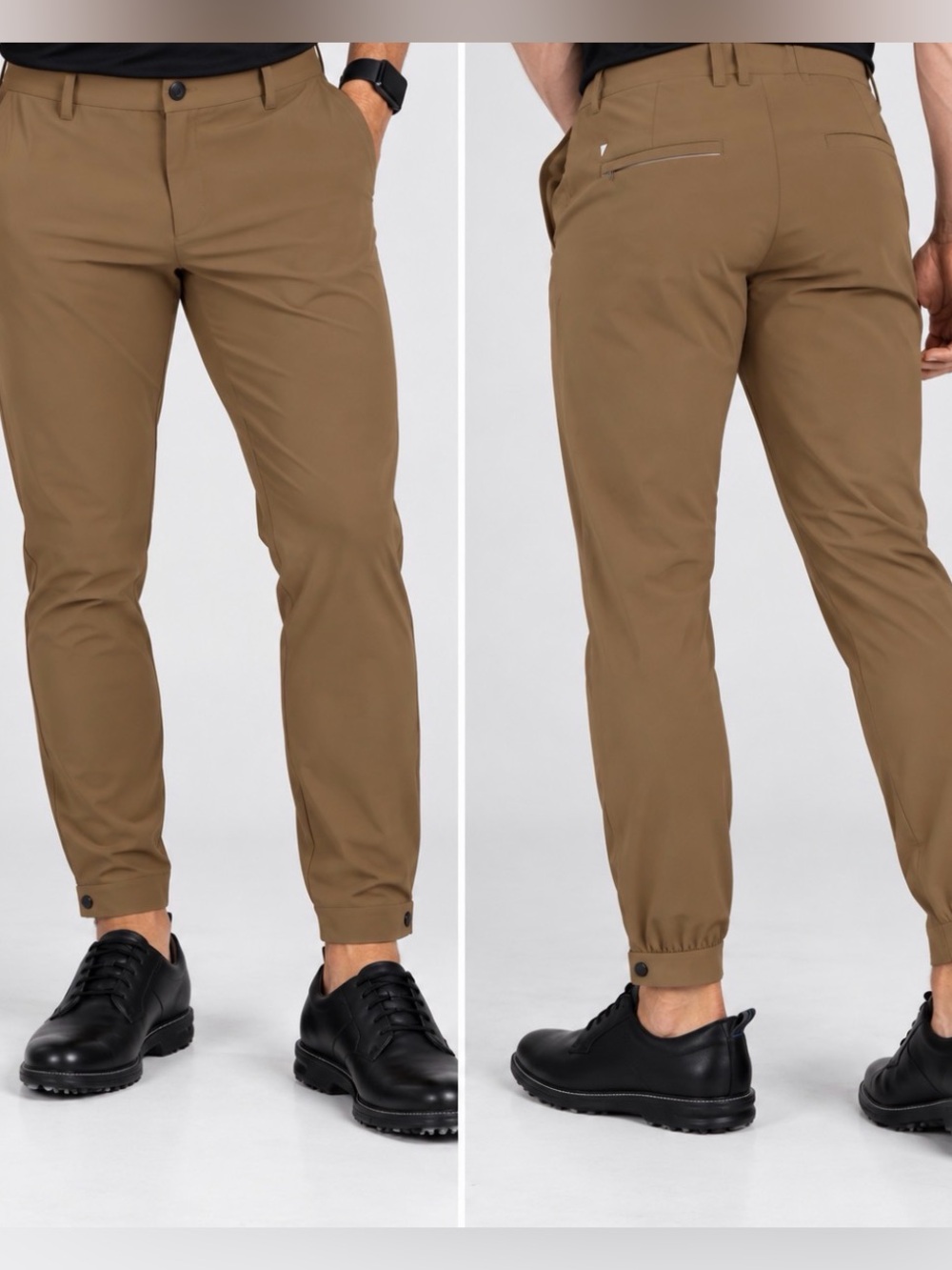 Primo Men’s Golf Pants / Joggers / 34 Short in Khaki